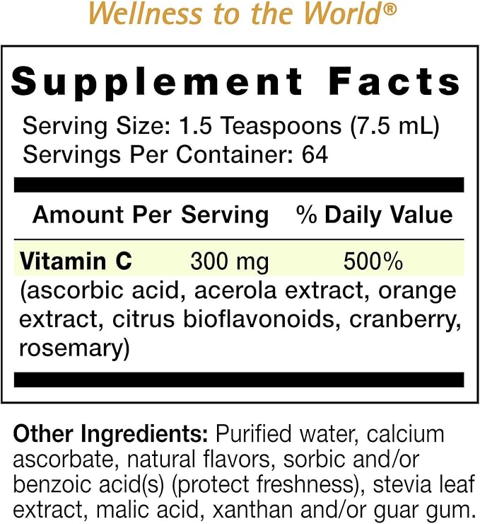 Eniva Liquid Vitamin C | Immune Formula | Orange Citrus Flavor | All Naturally Sourced from Acerola Berries, Oranges, Cranberry, Rosemary | Sugar Free | Low-Carb & Keto Approved | 2 Month Supply