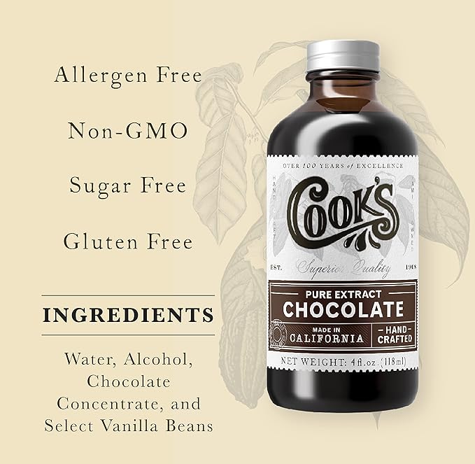 Cook's Pure Chocolate Extract 4 oz