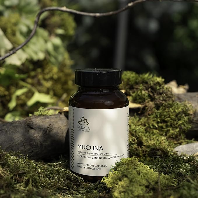 Kerala Ayurveda Mucuna Pruriens Herbal Supplement - 60 Count | Supports Memory, Mood & Better | Supports Relaxation & Stress Relief | Natural Antioxidant Supplement