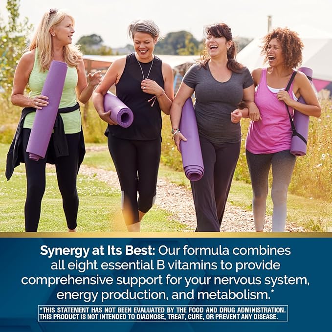 Nature's Wonder Super B Complex with Vitamin C, Vitamin B12, & Folic Acid – Supports Energy Metabolism, Immune Function, Nervous System, Skin & Muscle Health, 150 Tablets