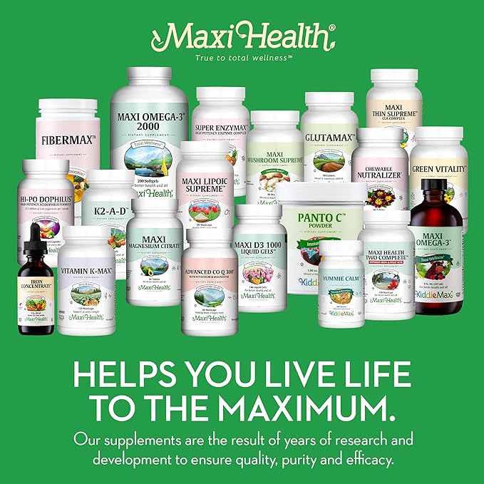 Magnesium Capsules - Energy Production - Muscle & Nerve Health - Bone Support - Magnesium Supplement from Magnesium Oxide, Magnesium Glycinate Chelate and Magnesium Citrate - 180 Count by Maxi Health