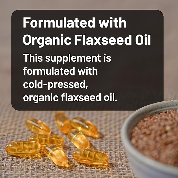NatureWise Flaxseed Oil 3000 mg, Fish Free Omega 3 with 1500 mg ALA, Dietary Supplement for Immune Health Support - Organic, Cold Pressed, Non-GMO - 90 Softgels[30-Day Supply]