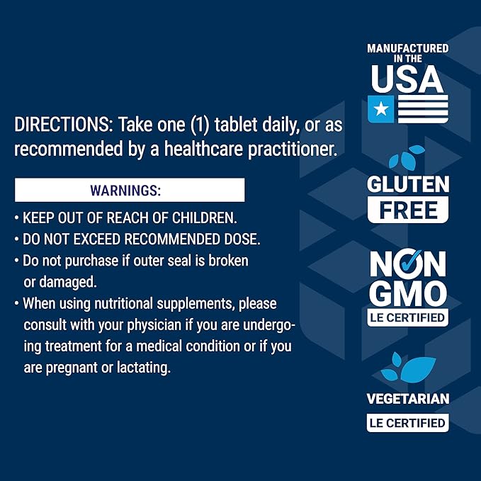 Life Extension Vanadyl Sulfate, Trace Mineral, Vanadium, Healthy glycemic Balance, Healthy Metabolism, Hormone Function, Gluten-Free, Non-GMO, Vegetarian – 100 Tablets