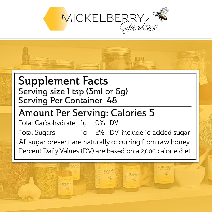 Mickelberry Gardens Fire Cider Apple Cider Vinegar Honey Tonic with Organic Turmeric Root, Ginger Root & Dandelion - Natural Digestion & Immune Support (8 Ounces)