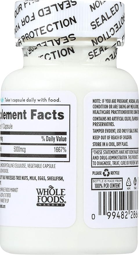 365 by Whole Foods Market, High Potency Biotin 5000mcg, 60 ct
