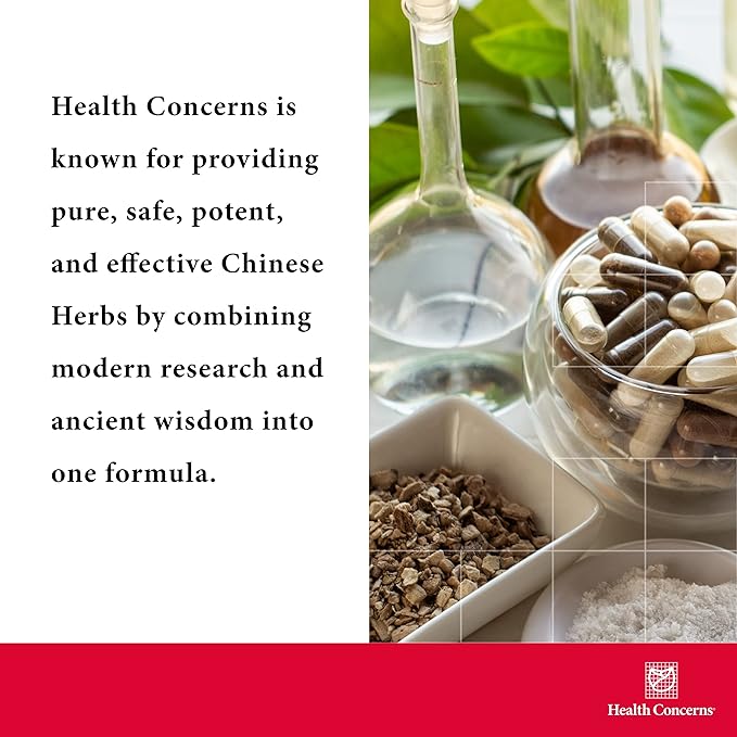 Health Concerns Lily Bulb Formula – Dry Cough, Throat, Nose & Lung Support – Chinese Herbal Formula – Licorice, Rehmannia, Astragalus, Fritillary – Respiratory Relief Supplement – 90 Capsules