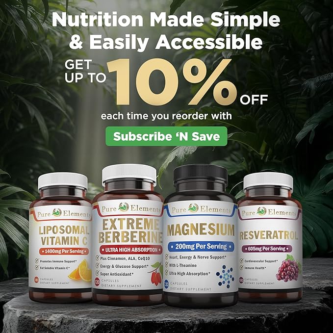 Liposomal Vitamin C Dietary Supplement, Capsules Non GMO, Soy Free, Gluten Free