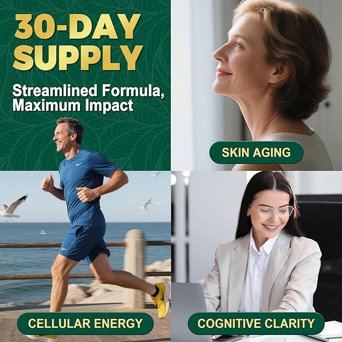NBOOCUP NAD Supplement - 1010mg Nicotinamide Riboside Chloride Complex, Liposomal NR Supplements, Resveratrol NAD+ for Anti Aging, Cellular Energy, Skin, Focus - 90 Capsules