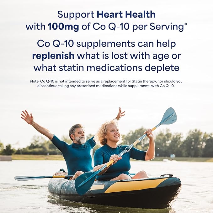 Puritan's Pride Q-Sorb CoQ-10 100mg | Supports Heart Health | Dietary Supplement | Healthy Supplement | Energy Supplement | Gluten Free | 240 Rapid Release Softgels