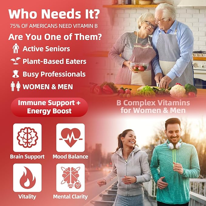 Super B-Complex Liquid Drops | B12 Methylcobalamin + Methyl Folate | B Vitamins Complex w/B3,B5,B6,B7, Ashwagandha & L-Theanine for Energy, Focus & Immunity, Vegan Raspberry 2fl Oz