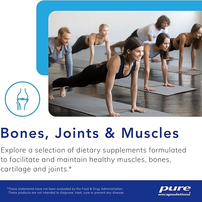 Pure Encapsulations Collagen JS - Skin & Joint Health* - 1,000 mg Hydrolyzed Biocell Collagen - Gluten Free & Non-GMO - 60 Capsules