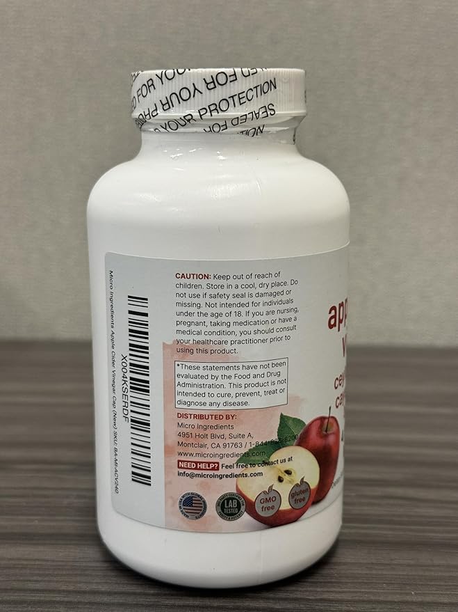 Apple Cider Vinegar with The Mother 4,800mg Equivalent, 300 Capsules | 4-in-1 ACV Complex | Ceylon Cinnamon, Cayenne Pepper, & Berberine | Immune, Digestion, & Appetite Support | Non-GMO, Gluten Free