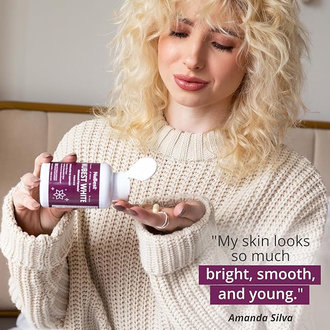 NuBest White - Glutathione 400mg & Milk Thistle Extract - Skin Brightening Supplement - Supports Beautiful and Radiant Skin - Antioxidant & Detoxification - 2 Pack | 2 Months Supply