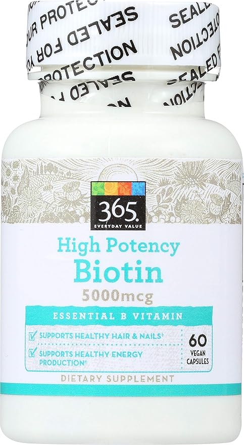 365 by Whole Foods Market, High Potency Biotin 5000mcg, 60 ct