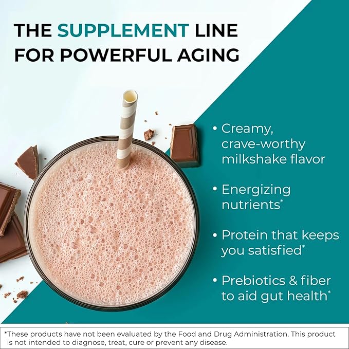 Reignite Wellness by JJ Virgin | Chocolate Plant-Based All-in-One Shake | Plant Protein Powder, Vitamins, Minerals, Greens & Aminos | 22g of Plant Protein | 30 Servings
