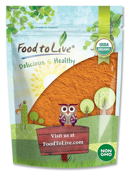 Food to Live Organic Goji Berry Powder, 1 Pound Non-GMO, Kosher, Vegan, Bulk, Contains Maltodextrin