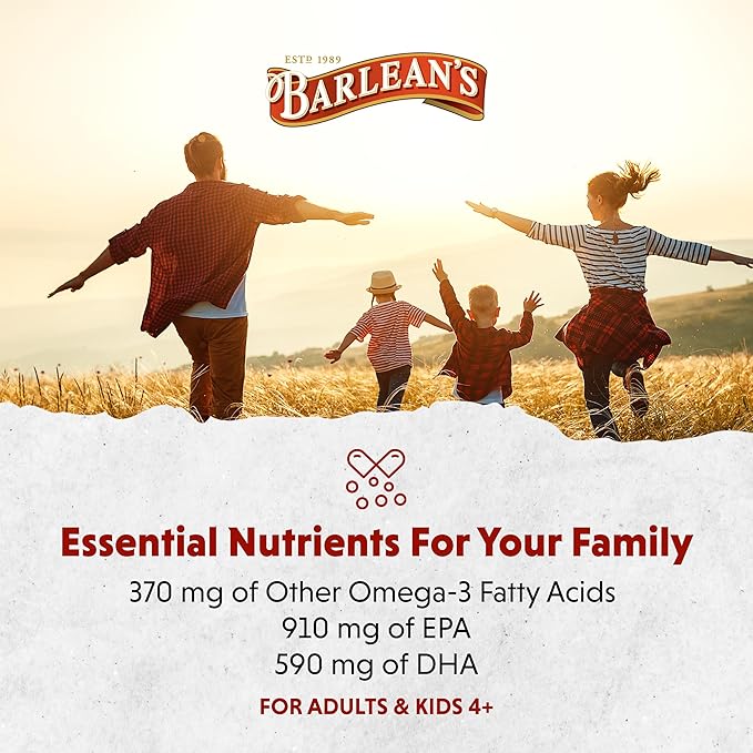 Barlean's Organic Oils Seriously Delicious Omega-3 High Potency Fish Oil, Key Lime Pie, 16 Fl Oz