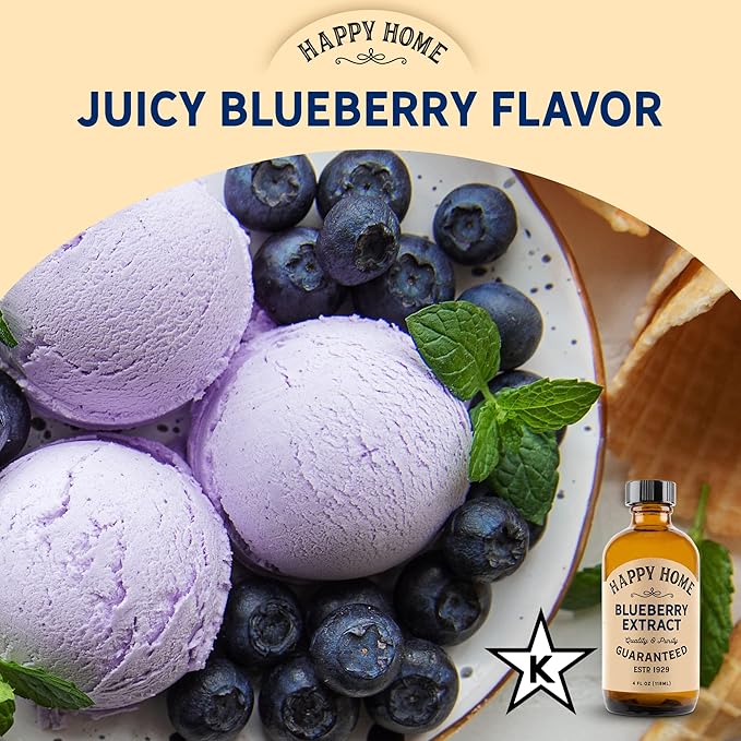 Happy Home Premium Natural Blueberry Flavor - Certified Kosher, 4 oz.