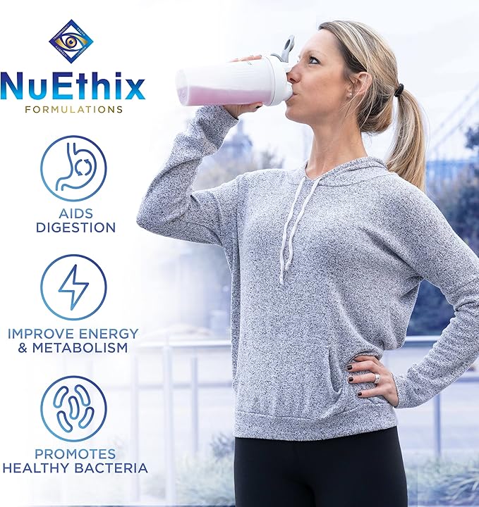 NuEthix Formulations Gourmet Greens Drink Powder Dietary Supplement with Fruit and Vegetable Superfoods and Probiotics, Berry, 30 Servings