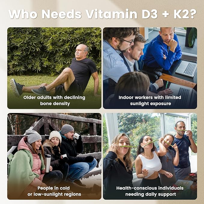 VEV Vitamin D3 K2 10000 IU, 300 Coconut Oil Softgels, Corefeel 2 in 1 Vitamins Supplement D & K (Include MK7), Easy to Swallow, Supports Calcium Absorption, Bone Healthh