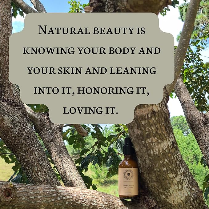 Neem & Sulfur Oil Cleanse | Natural Face Cleanser with Organic Ingredients | Hydrating & Soothing | Good for Acne & Rosacea | Non-Irritating Formula for All Skin Types | 2 oz