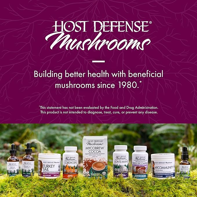 Host Defense MycoBotanicals Microbiome* Powder - Digestive & Immune Health Support Supplement - Gut Health Supplement with Turkey Tail, Lion's Mane & Reishi - 3.5 oz (33 Servings)*