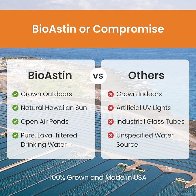 Nutrex Hawaii BioAstin Supreme Hawaiian Astaxanthin - 6mg, 60 Softgels - Farm-Direct Premium Antioxidant Supplement for Eye, Skin, Joint & Immune System Health* - Blended with Extra Virgin Olive Oil